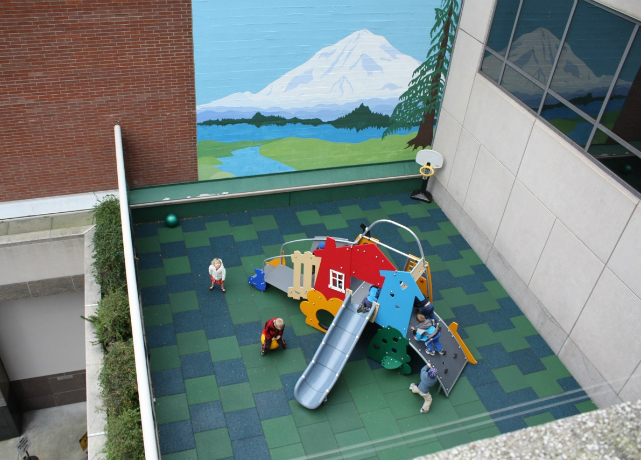 Recycled Rubber Playground Tile Safety Surfacing